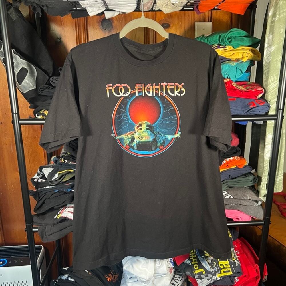 Foo Fighters XL Rock Band T Shirt Black 2017 Tour Graphic